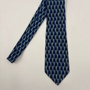 Valentino Blue and Green Patterned Tie